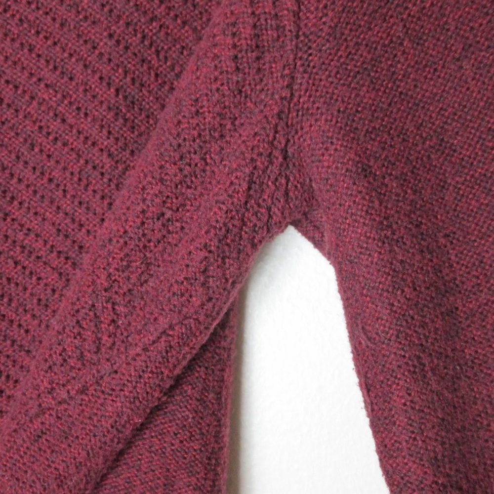 MADEWELL Backzip Pullover Sweater Merlot xs - Picture 7 of 9